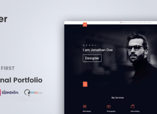 Selfer – Theme WordPress de Portfolio Personnel Minimaliste.png