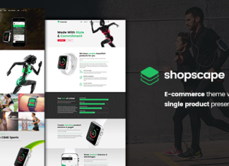 Shopscape Theme WordPress de presentation de produit unique.png