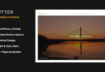Shutter Theme WordPress de photographie et dart.jpg