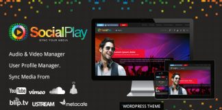 SocialPlay Theme WordPress de partage de medias.jpg