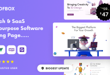 Sofbox v50 Page datterrissage logicielle polyvalente pour la technologie.png