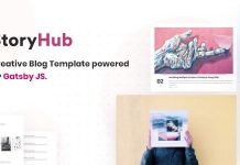 StoryHub – Modèle de blog React Gatsby StoryHub Modele de blog React Gatsby.jpeg
