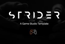 Strider Un modele de studio de jeux HTML.jpg