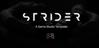 Strider Un modele de studio de jeux HTML.jpg