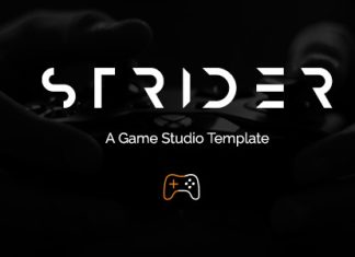 Strider Un modele de studio de jeux HTML.jpg