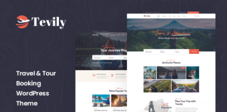 Tevily Theme WordPress de reservation de voyages et de.png