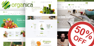 Theme WordPress Organica Produits Bio Cosmetiques Naturels Alimentation et.png