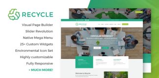 Theme WordPress Recycle Entreprise environnementale et verte.jpg