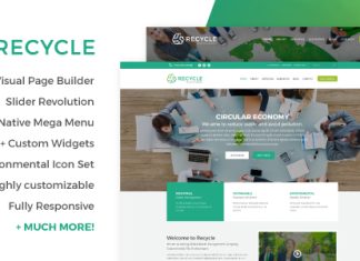 Theme WordPress Recycle Entreprise environnementale et verte.jpg