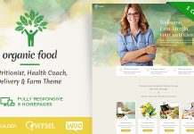 Theme WordPress pour nutritionniste et ferme bio Aliments biologiques.jpg