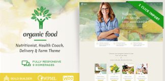 Theme WordPress pour nutritionniste et ferme bio Aliments biologiques.jpg