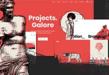 Theme de portfolio Haar pour designers artistes et illustrateurs.png