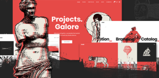Theme de portfolio Haar pour designers artistes et illustrateurs.png