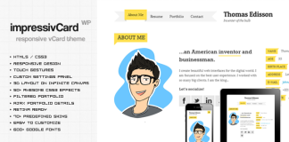 Theme impressivCard WP Responsive vCard.png