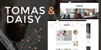 Tomas et Daisy Theme de blog personnel.png