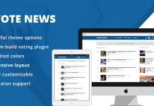 UpVote Theme WordPress de social bookmarking.png