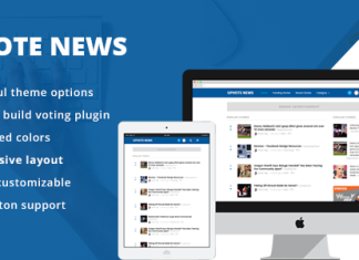 UpVote Theme WordPress de social bookmarking.png