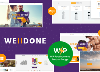 Welldone Theme WordPress pour magasin de nutrition sportive et.png