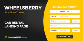 Wheelsberry Theme WordPress de location de voiture Page.png