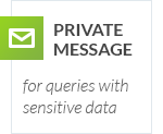 Message privé pour les requêtes avec des données sensibles