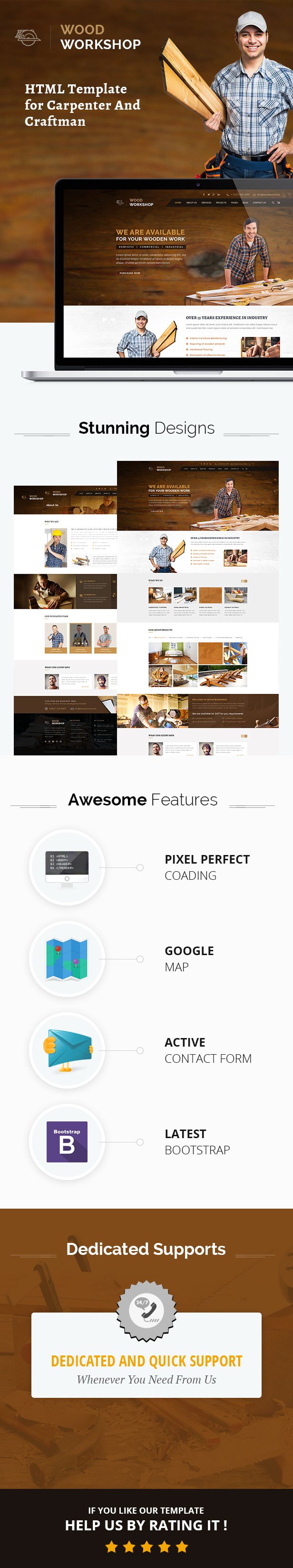 Wood Workshop - Carpenter and Craftman HTML Template - 2