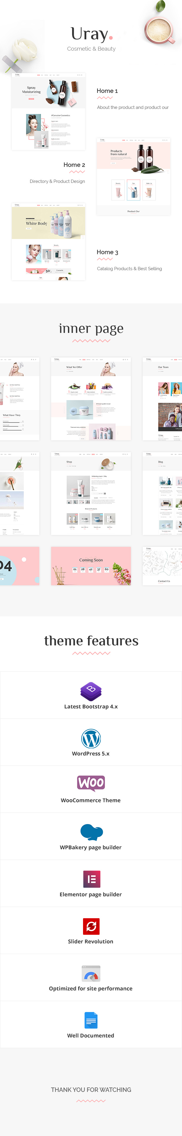 Uray | Cosmetic & Beauty Shop WordPress WooCommerce Theme - 1