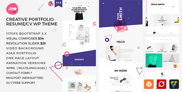 Me Creative WordPress Theme
