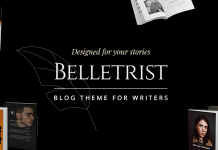 Belletrist Theme de blog pour ecrivains.png