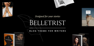 Belletrist Theme de blog pour ecrivains.png