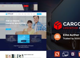 Cargo HUB – Modèle HTML de logistique Cargo HUB Modele HTML de logistique.jpg