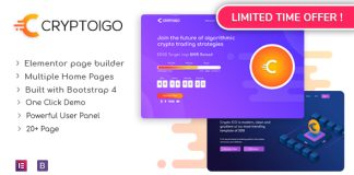 Cryptoigo Theme WordPress de Cryptomonnaie avec Elementor Page Builder.jpg