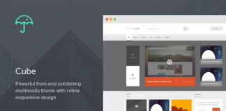 Cube Theme WordPress de publication multimedia en front end.png
