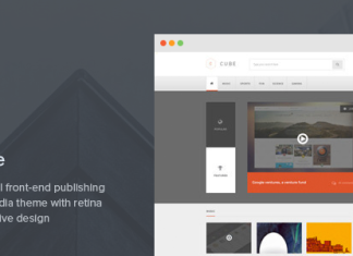 Cube : Thème WordPress de publication multimédia en front-end Cube Theme WordPress de publication multimedia en front end.png