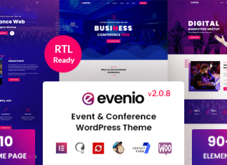 Evenio Theme WordPress pour conferences et evenements.png