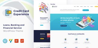 Experience de carte de credit Theme WordPress pour une.jpg