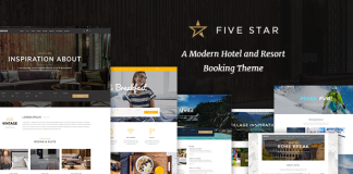 FiveStar Theme de reservation dhotel.png