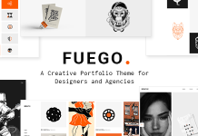 Fuego Theme de portfolio creatif pour agences de design.png