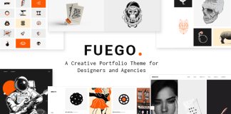Fuego Theme de portfolio creatif pour agences de design.png