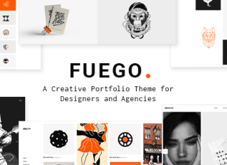 Fuego – Thème de portfolio créatif pour agences de design Fuego Theme de portfolio creatif pour agences de design.png