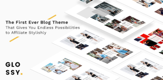Glossy Theme de blog de mode pour une affiliation.png
