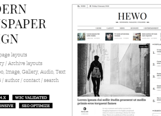 Hewo – Modèle de magazine de journal modern HTML pour blog Hewo Modele de magazine de journal modern HTML pour.png