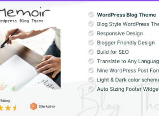 Mémoire – Thème WordPress Tumblog Style Memoire Theme WordPress Tumblog Style.png