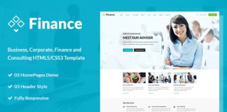 Modele HTML5 pour les finances Business Financial Template.jpg