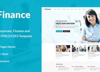 Modele HTML5 pour les finances Business Financial Template.jpg