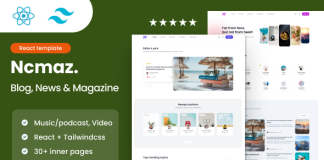 Ncmaz Modele de blog magazine dactualites React.png
