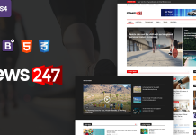 News247 – Modèle HTML de magazine d’actualités News247 Modele HTML de magazine dactualites.png