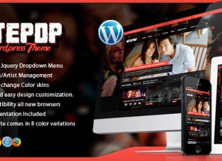 Nite Pop – thème WordPress pour groupe/artist musical Nite Pop theme WordPress pour groupeartist musical.jpg