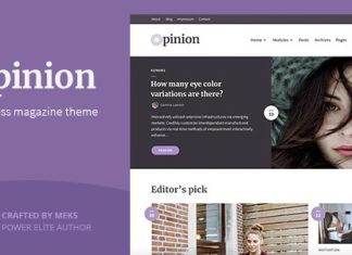 Opinion – Thème WordPress de Magazine pour l’Expression d’Opinions Opinion Theme WordPress de Magazine pour lExpression dOpinions.jpg