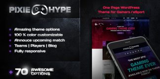 PixieHype Un theme WordPress dune page pour les joueurseSport.jpg