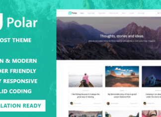 Polar – Thème Ghost minimaliste pour blog et magazine Polar Theme Ghost minimaliste pour blog et magazine.png